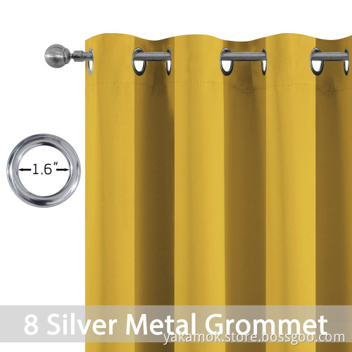 Mustard Yellow Blackout Curtains